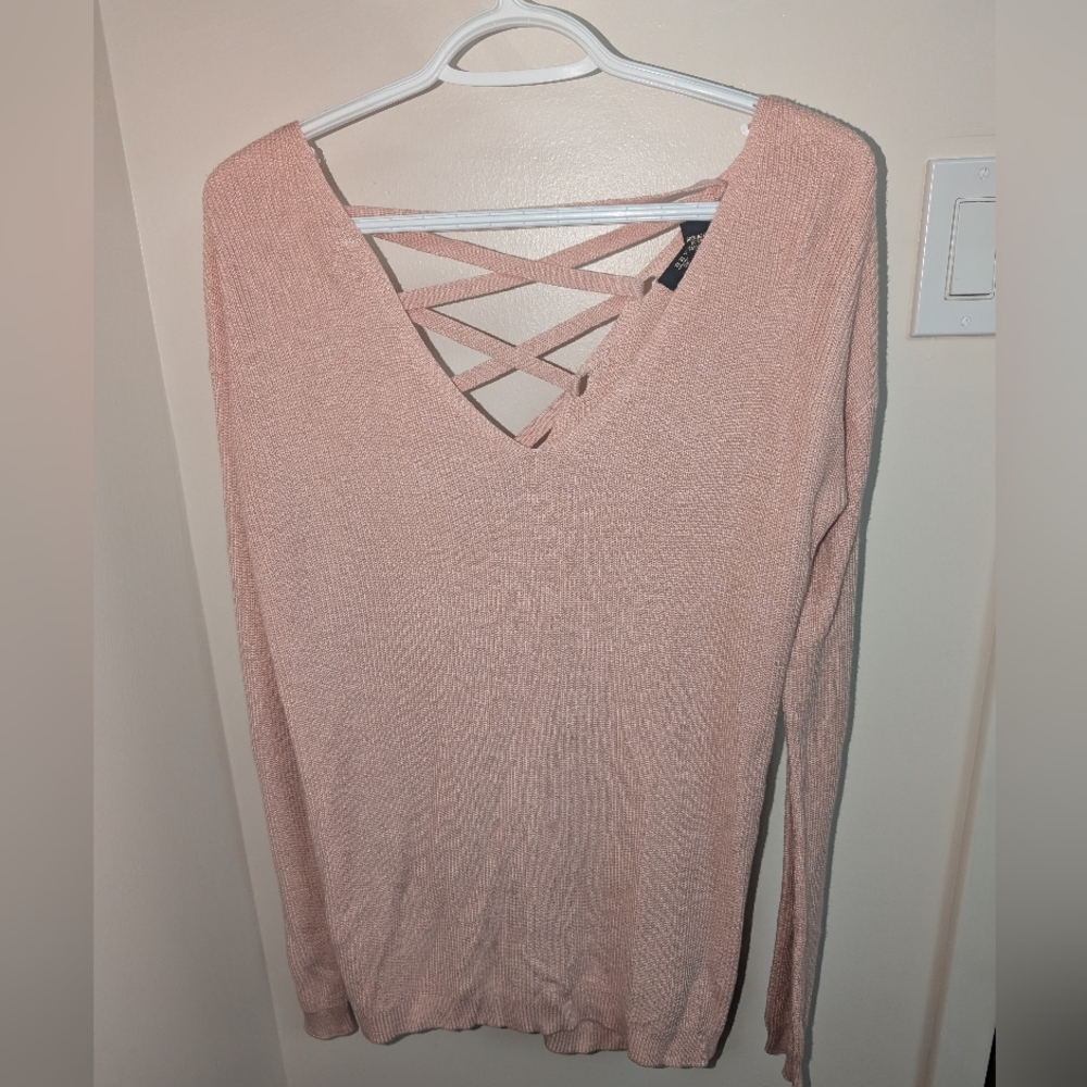 3/$30 Deal! Soft Knit Long Sleeve (Crisscross Back)